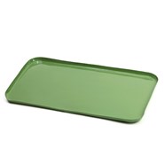 Plateau de service artisanal en métal émaillé