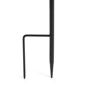 Mangeoire et abreuvoir artisanal pour oiseaux à planter en métal gravé