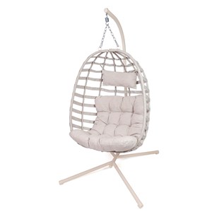 Chaise hamac pliant et son support en acier