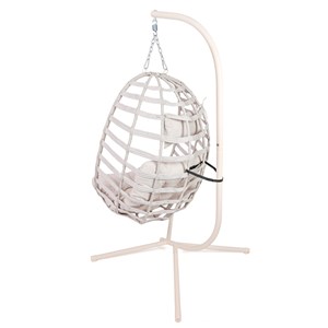 Chaise hamac pliant et son support en acier