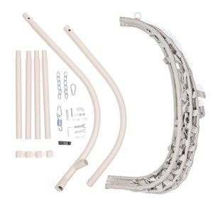 Chaise hamac pliant et son support en acier