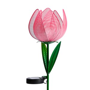 Décoration lumineuse de jardin tulipe solaire