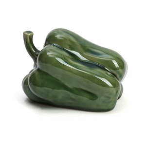 Légume décoration de table artisanale en céramique Poivron vert