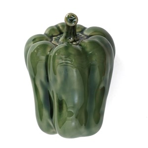 Légume décoration de table artisanale en céramique Poivron vert