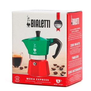Cafetière italienne Moka Express en aluminium et bakélite 3 tasses Bialetti
