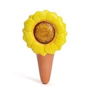 Olla d’arrosage en terre cuite fleurs