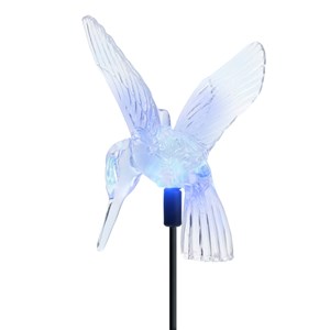 Décoration lumineuse de jardin colibri solaire