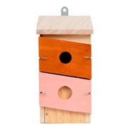 Nichoir en bois de pin artisanal adapté à plusieurs espèces d'oiseaux