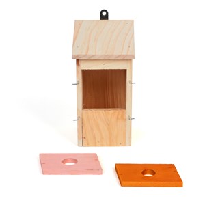 Nichoir en bois de pin artisanal adapté à plusieurs espèces d'oiseaux