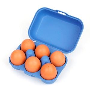 Boîte à œufs réutilisable x6 Koziol Bleu