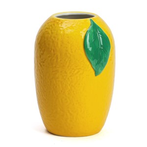 Vase décoratif trompe-l’œil citron Dolce Vita en dolomite