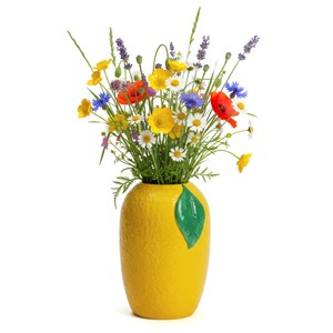Vase décoratif trompe-l’œil citron Dolce Vita en dolomite
