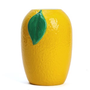 Vase décoratif trompe-l’œil citron Dolce Vita en dolomite