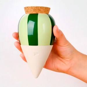 Olla en céramique Pépin Vert et lilas