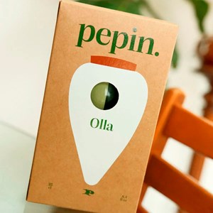 Olla en céramique Pépin Vert et lilas