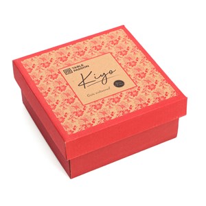 Coffret service à thé 4 tasses japonaises artisanales en grès Kiyo