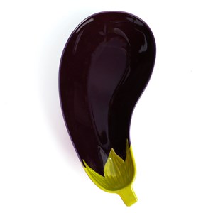 Coupelle trompe-l'oeil aubergine en dolomite Dolce Vita