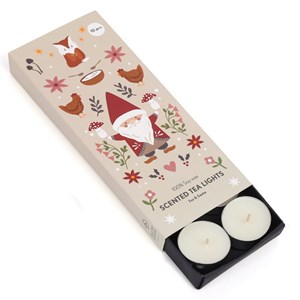 10 bougies chauffe-plat de Noël parfumées épices et vin chaud en cire de soja