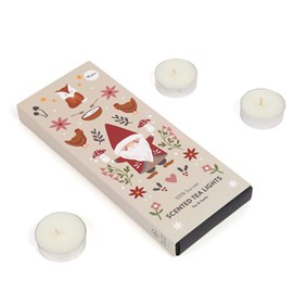 10 bougies chauffe-plat de Noël parfumées épices et vin chaud en cire de soja