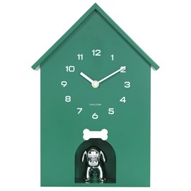Horloge murale chien en forme de maison 24,9 cm Karlsson