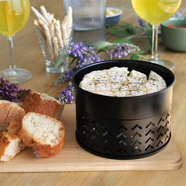 Appareil cuisson camembert à la bougie chauffe-plat sans électricité