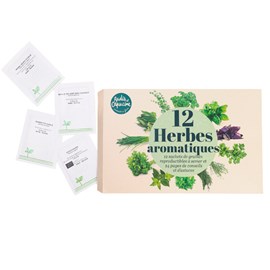 Coffret 12 herbes aromatiques à cultiver Radis et Capucine