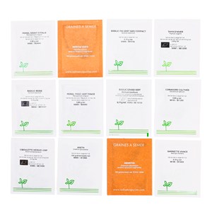 Coffret 12 herbes aromatiques à cultiver Radis et Capucine
