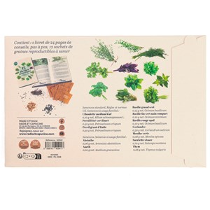 Coffret 12 herbes aromatiques à cultiver Radis et Capucine