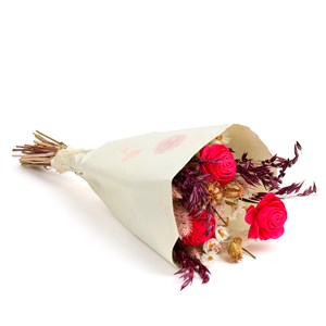 Petit bouquet de fleurs séchées Rose