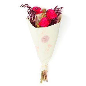 Petit bouquet de fleurs séchées Rose