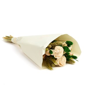 Petit bouquet de fleurs séchées Blanc
