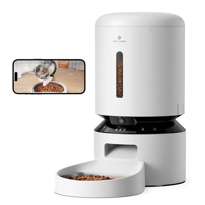 Distributeur automatique de croquettes avec caméra HD et micro intégré Petlibro