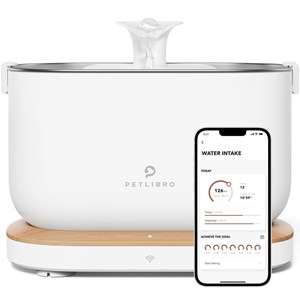 Fontaine à eau connectée pour animaux double filtration 2,5L Petlibro
