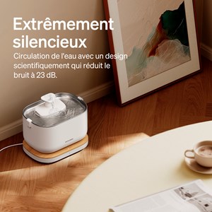 Fontaine à eau connectée pour animaux double filtration 2,5L Petlibro