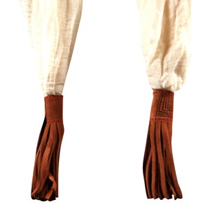 Chèche toile et cuir