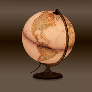 Globe National Geographic Gold