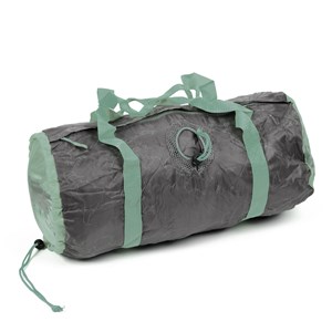 Sac polochon pliable vert d'eau/gris