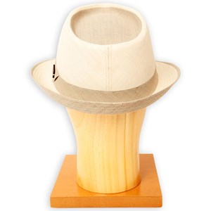 Chapeau toile beige