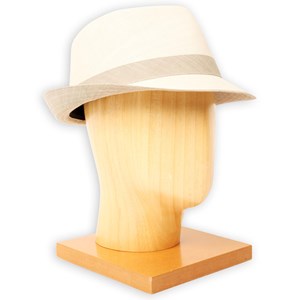 Chapeau toile beige