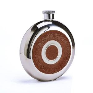 Flasque coeur de cuir