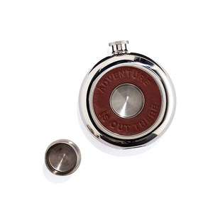 Flasque coeur de cuir