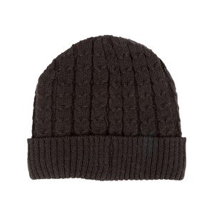 Bonnet noir avec chaufferettes intégrées
