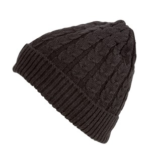 Bonnet noir avec chaufferettes intégrées