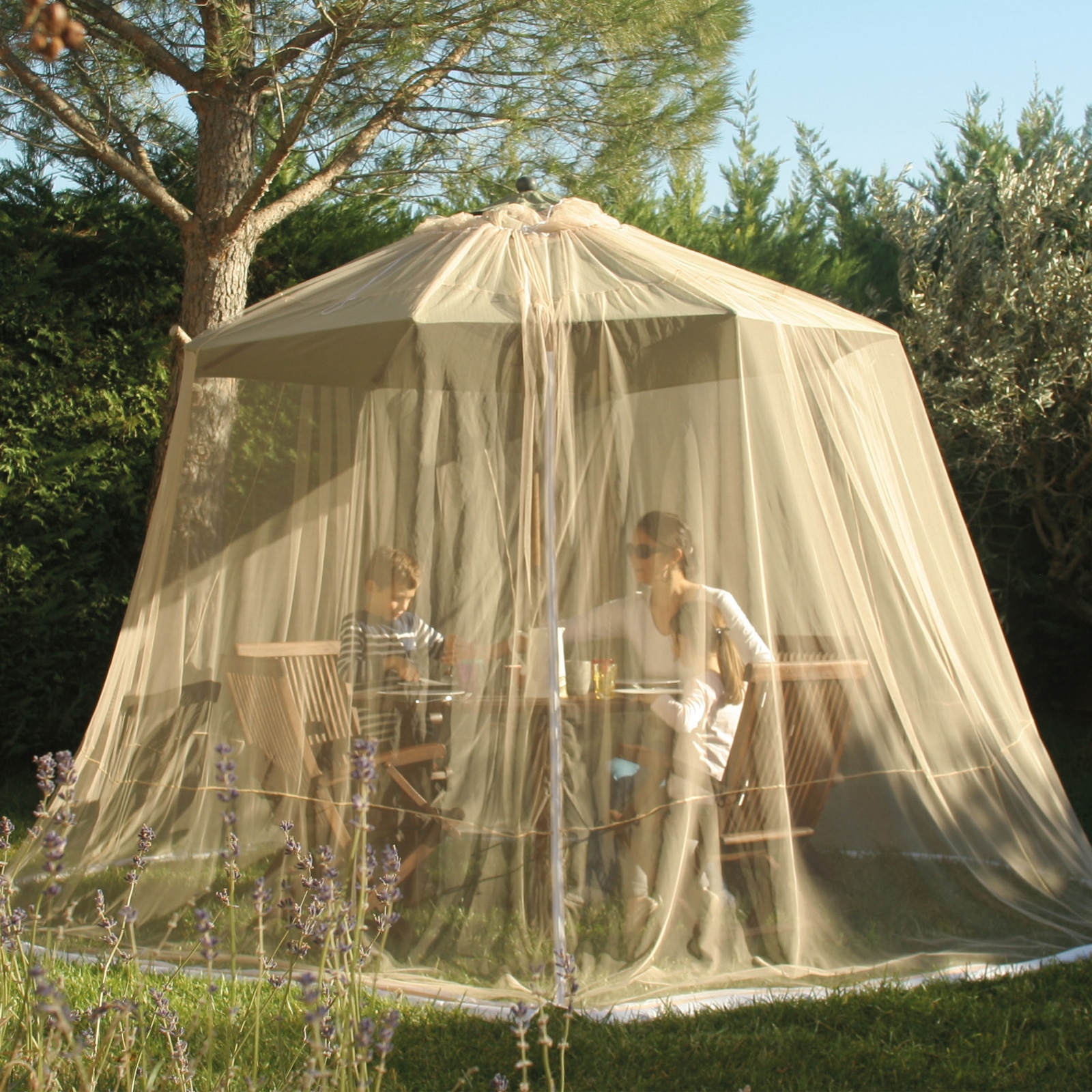 Tente de Survie de camping avec extérieur moustiquaire