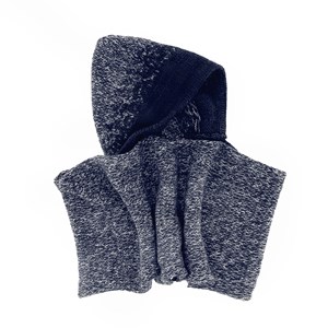 Tour de cou capuche Jasmine bleu