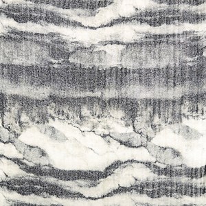 Chèche volutes gris noir