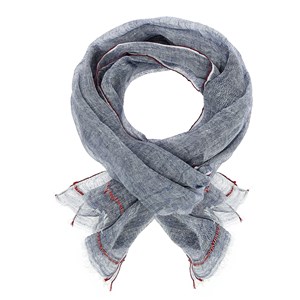 Chèche voyageur denim