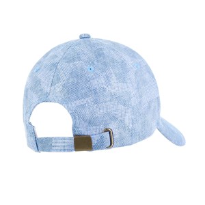 Casquette en coton et lin bleue