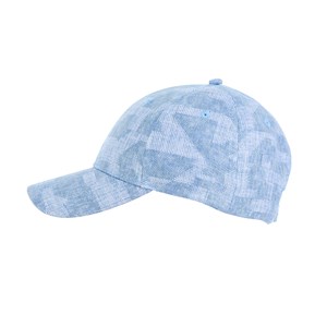 Casquette en coton et lin bleue