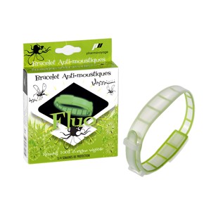 Bracelet anti-moustiques vert fluo